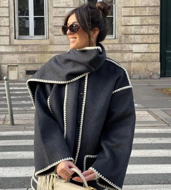 ZYRA | FRINGED SCARF JACKET