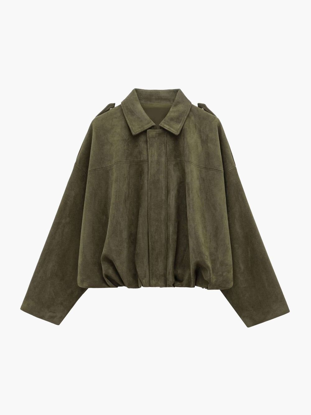 Katherine Suede Bomber Jacket