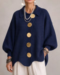 Elara | Oversized Button Knit Cardigan